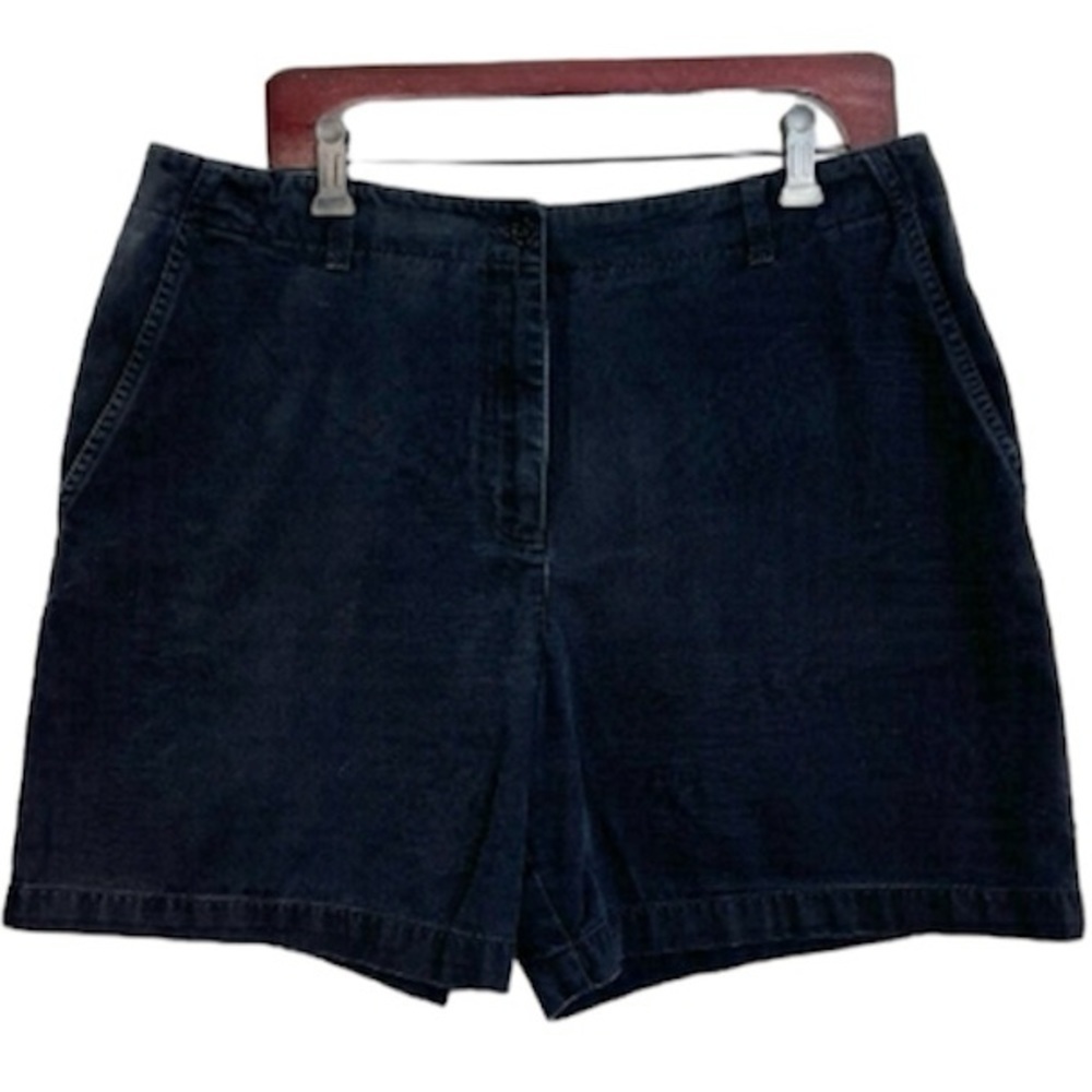 Jones New York Sport black high rise cotton shorts 14
